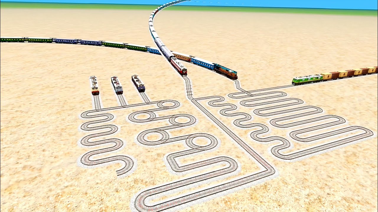💝TRAIN CROSSING SNAKE CIRCLES TRACK TRUN CURVE RAILROAD RAILWORK BEANG DRIVE 