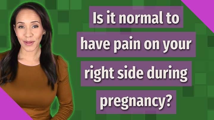 Pain in lower right abdomen near hip bone during pregnancy