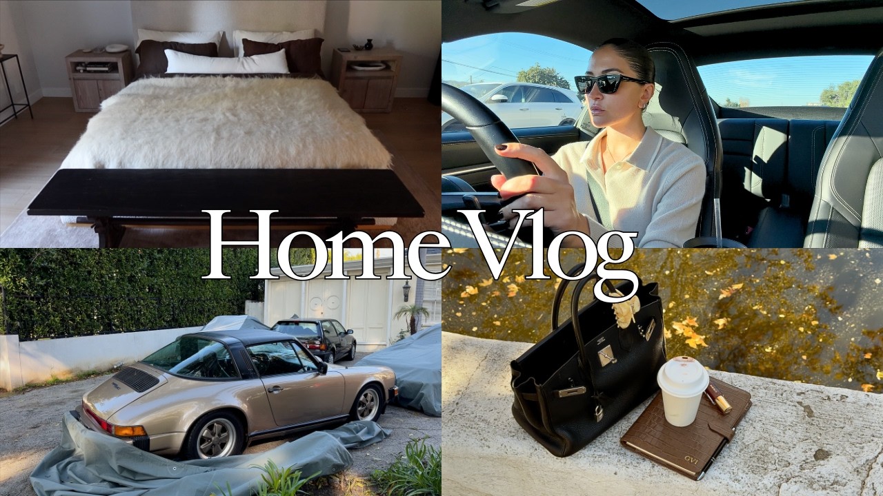 Winter in LA ♡ peaceful weekly home vlog, lots of home decor/unboxing, PR meetings, self-care, sauna