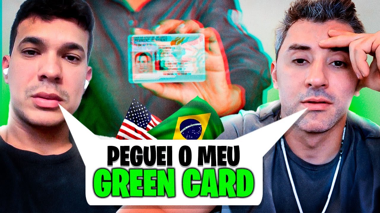 Ele é CASADO com um americano e conseguiu seu GREEN CARD