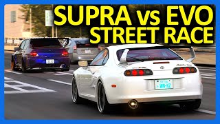 Street Racing Through HEAVY Traffic in Japan with a 600HP Evo!! (No Hesi)