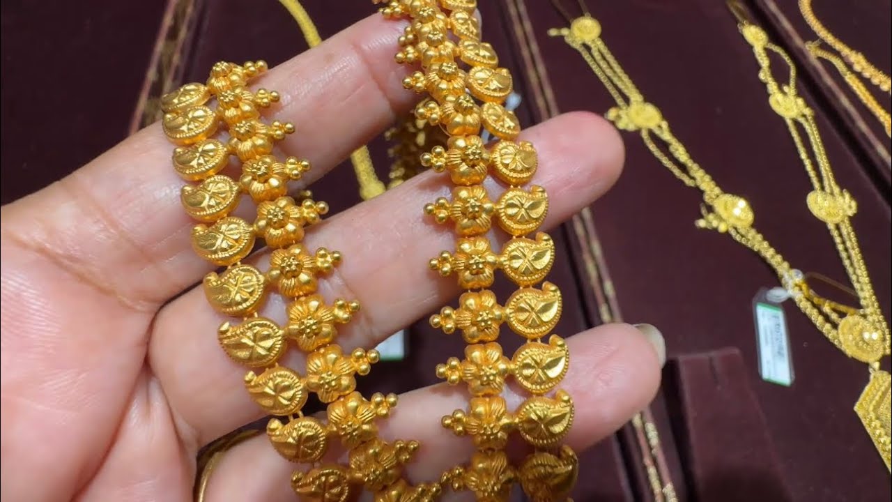 Tanishq Festival Special Light weight Long Necklace Designs/Long Haram/Gold Necklace/Vadodara/Deeya