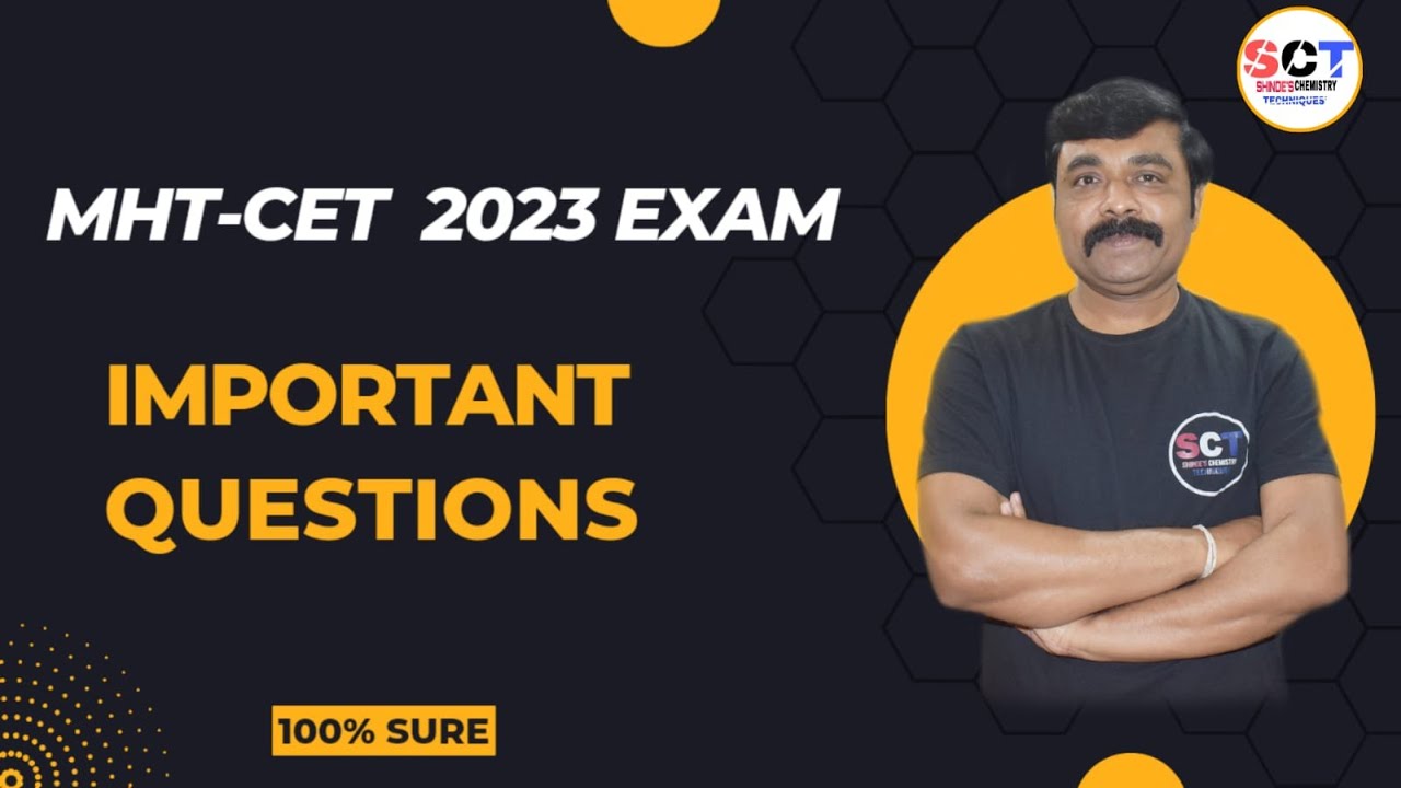 MHT-CET 2023 EXAM IMPORTANT QUESTIONS - YouTube