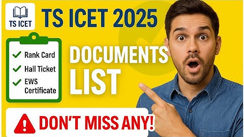 Ts Icet 2025 Documents List for counselling #icet #tsicet #icet2025 #counselling #mba  #mca