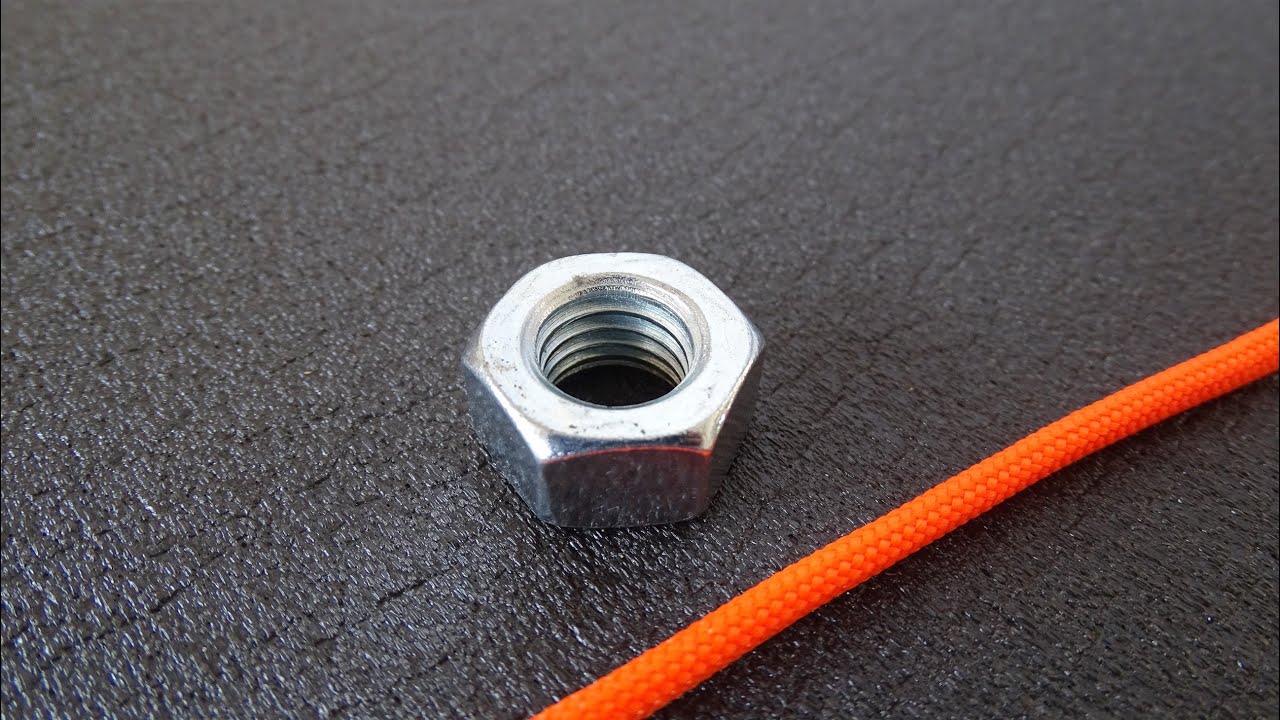 Hex Nut / Paracord Basic Brain Game How to Make and Play YouTube