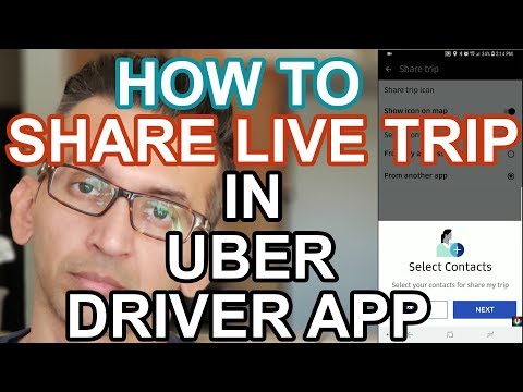 How To Share Your Live Trip/Location in Uber Driver App