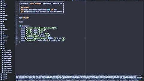 Live Coding with Tidal - 10-31-2015