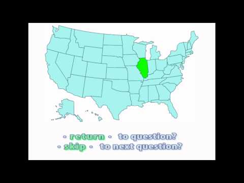 Interactive United States Map Quiz - Location of Illinois