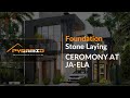 The  foundation stone laying ceremony | At Ja-ela