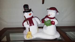 HALLMARK 2003 singing snowman & woman