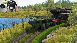 Secret Missile Transport to Indian Military Base | Army Off-Road Truck driving LogitechG29 + Shifter screenshot 2