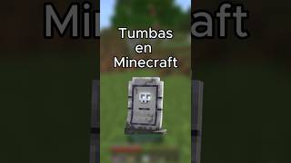 Tumbas en Minecraft 🪧☠️ #minecraft #mojang #minecraftaddon #curiosidadesminecraft