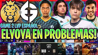 MAD LIONS EN PROBLEMAS? | MAD vs EG GAME 2 RESUMEN WORLDS PLAY IN 2022 LVP ESPAÑOL MUNDIAL