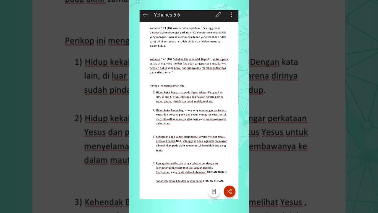 Shorts Daily Bread 164 Yohanes 5 24 Yohanes 6 40 Youtube