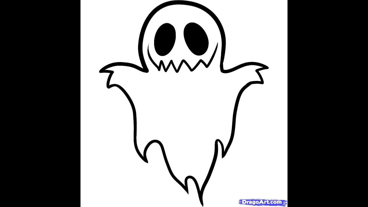 Ghost Drawing Step By Step Just follow our easy step by step ghost ...