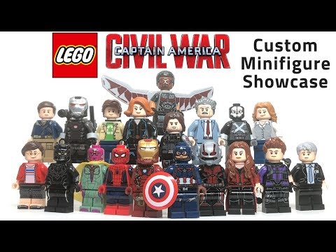 lego captain america civil war minifigures
