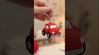 Crochet Red Car Keychain Tutorial|Easy Amigurumi Car Keychain for Beginners muskcreation2002#crochet