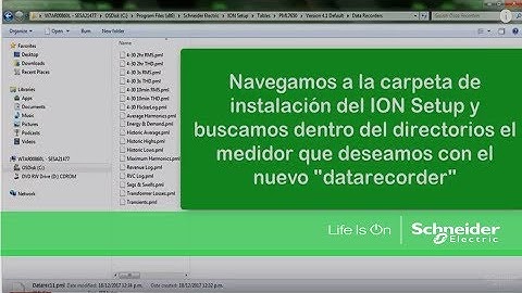 ION Setup y programación de "datarecorder"