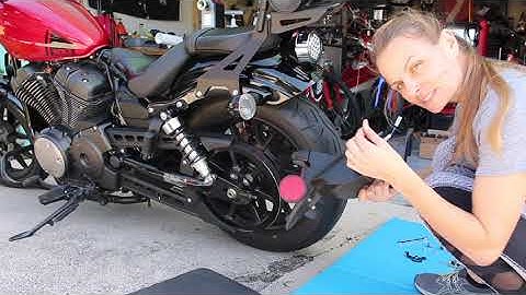 License Plate Bracket Mod on Yamaha Bolt