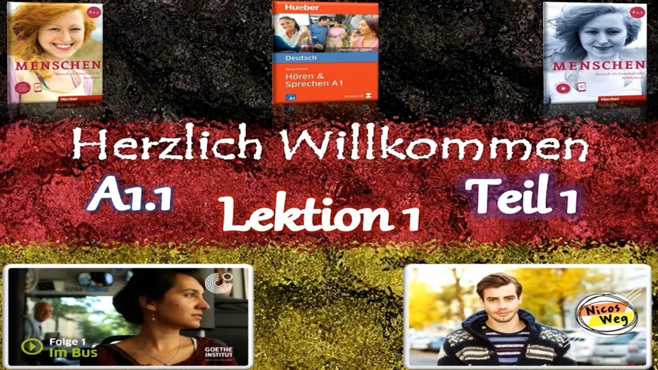 Menschen A1.1 Lektion 1 الدرس الأول - الجزء الأول
