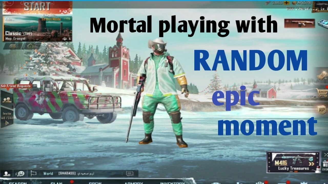 Mortal playing with RANDOM squad || - YouTube
