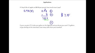 4.3c Applications of Decimal Multiplication