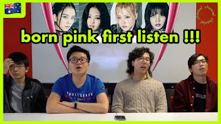 BLACKPINK 'BORN PINK' ALBUM FIRST LISTEN | MINION BOYS REACT