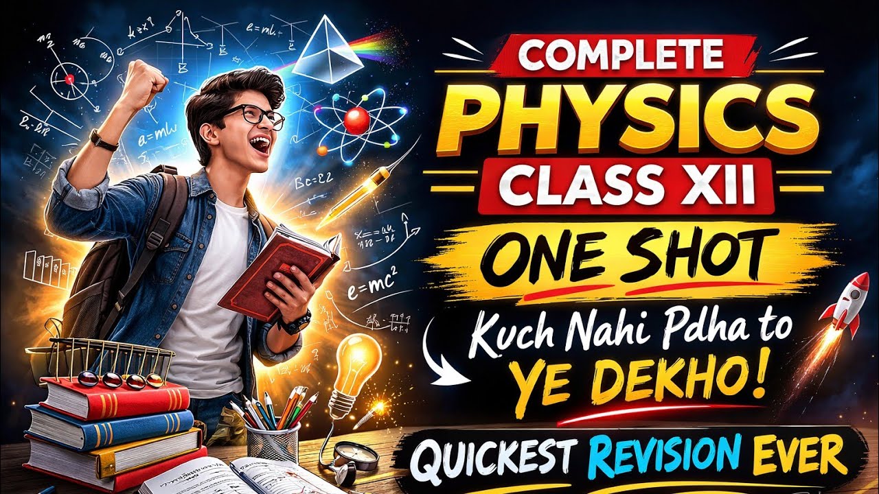 Class 12 Physics Full Revision in One Shot ⚡ | Boards 2026 | Must Watch Last Minute