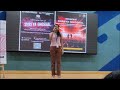 Sahana's participation in Singing competition at New Horizon College of Engineering, Bangalore 2024.