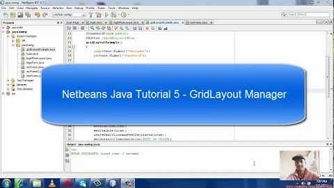 Java Swing Tutorial 5 - GridLayout Manager