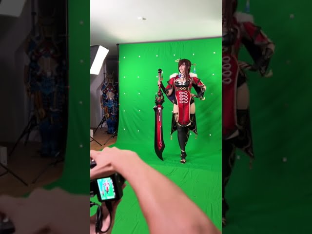 Digital cosplay photoshoot in Unreal Engine! #cosplay #diycrafts