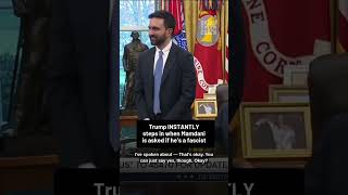 Trump INSTANTLY steps in when Mamdani is asked if he’s a fascist