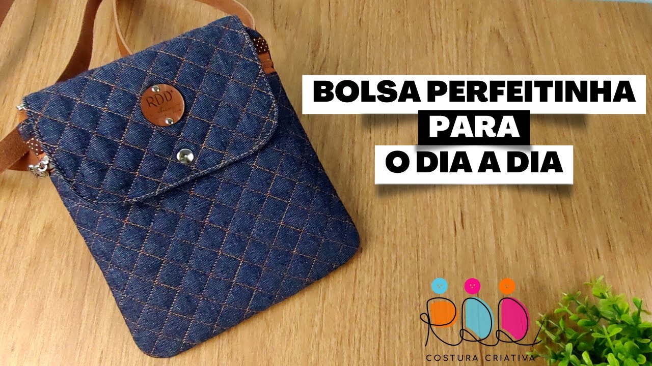 Bolsa Perfeitinha - Como fazer uma bolsa prática para o dia a dia. DIY