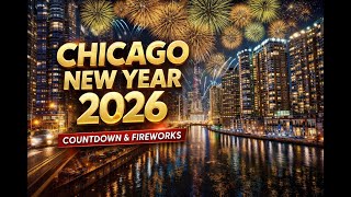 Chicago New Year 2026 Countdown & Fireworks | Michigan Ave Drive to Chicago River Celebration