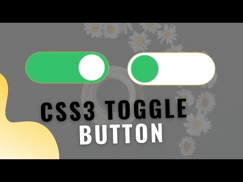 Amazing Toggle Switch Button Using Only HTML & CSS3 - CodeWithTanmay