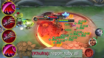 Detik2 Ruby Jadi Hero Haram!! Musuh Dibuat Kena Mental!! Ruby Best Build