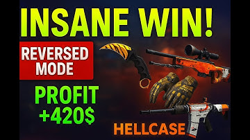 Insane Win on Hellcase! Crazy Case Battles & Reversed Mode Wins! use code: jade
