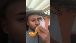 Trying exotic fruits of Colombia