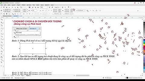 COREL CƠ BẢN (CHỌN, BỎ CHỌN ĐỐI TƯỢNG)