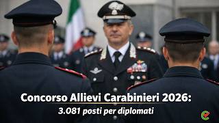 Concorso Allievi Carabinieri 2026 Requisiti, Prove, Domanda Online E Come Studiare