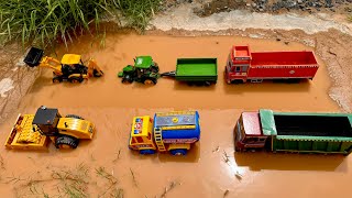 Tractor JCB Tuck Video | Tata Dump Truck, Rolller, John Deere Tractor, Hmt 5911, Backhoe Loader | 