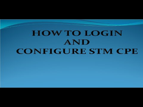 HOW TO LOGIN TEJAS STM 1 CPE.