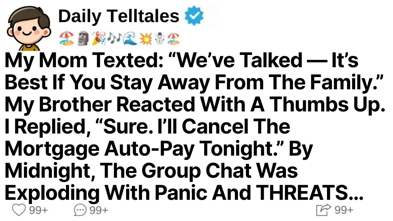 My Mom Texted: “We’ve Talked — It’s Best If You Stay Away From The Family.” My Brother Reacted With