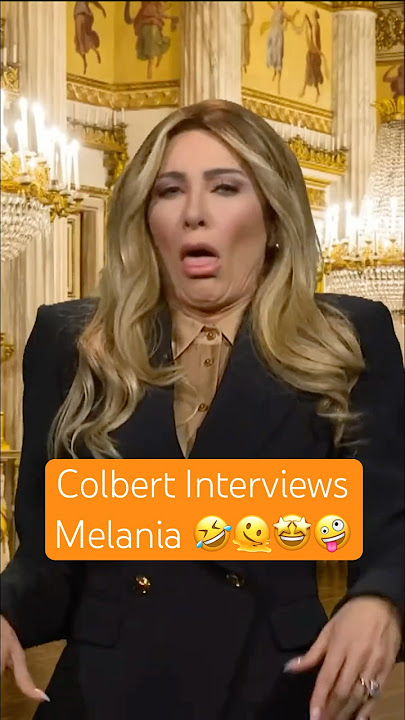 Stephen Colbert Interviews Melania Trump – Must Watch, Absolutely Hilarious! 😂🤪🫠🤣