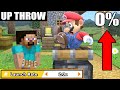 Super Smash Bros. Ultimate - Who Can KILL At 0%? (Up Throw)