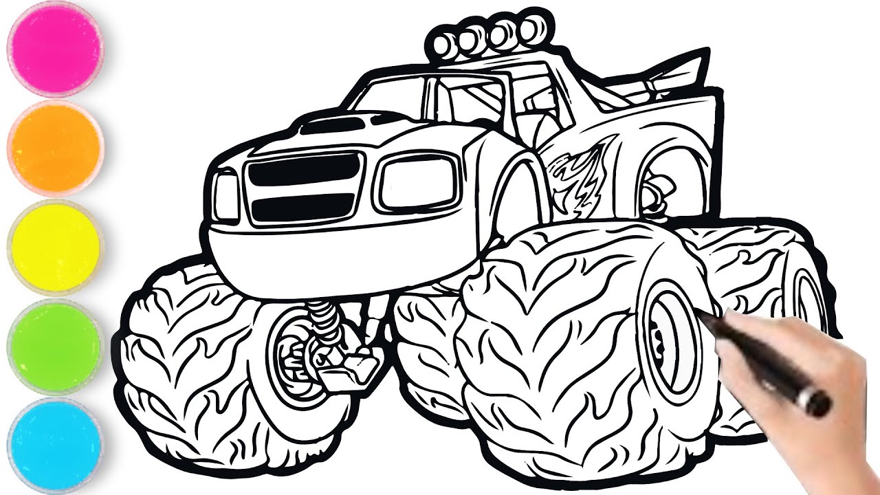 Drawing Blaze Monster | Blaze and the Monster Machines Coloring Pages - YouTube drawing-blaze-monster-blaze-and-the-monster-machines-coloring-pages-youtube