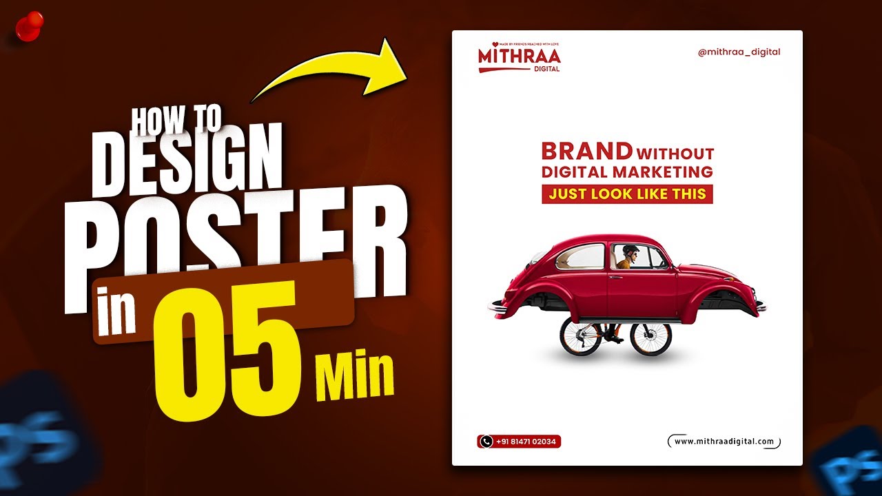 How to Design Poster in 5 Minutes | Photoshop Poster Design Tutorial ...