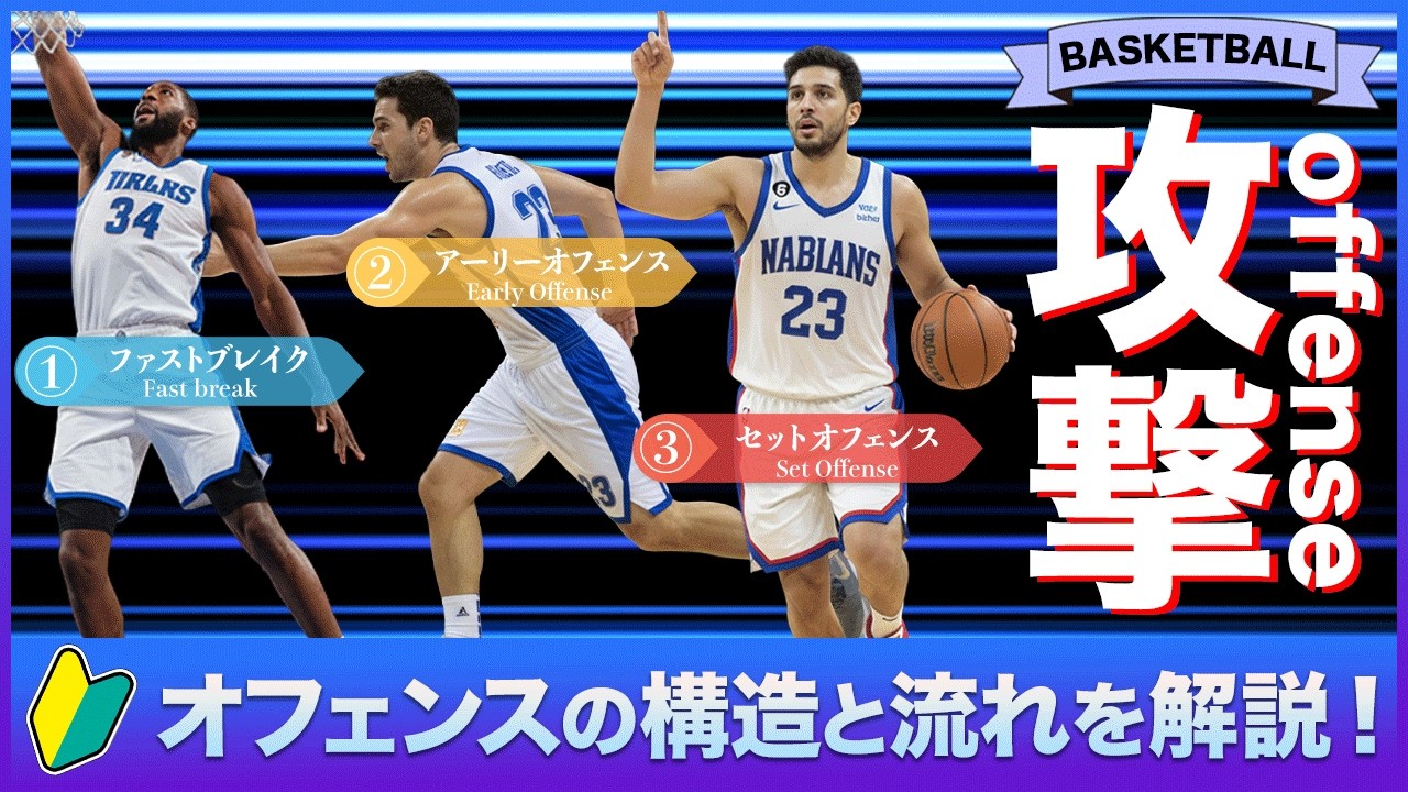 【バスケ】オフェンスの構成と流れを徹底解説！　#バスケ #バスケ上達
