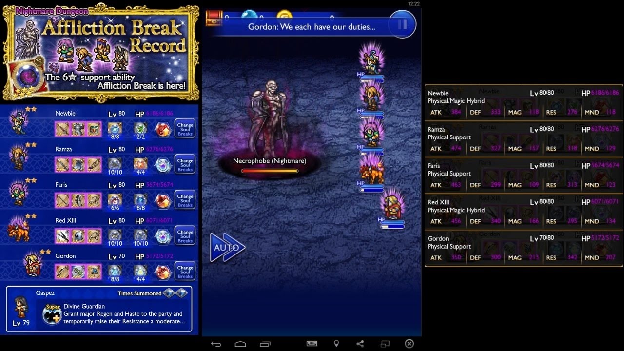 Final Fantasy Record Keeper - Nightmare Necrophobe