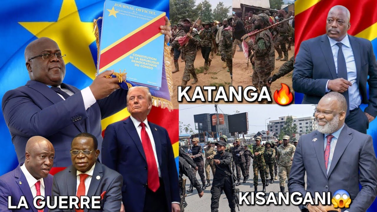 FTSHISEKEDI SA FIN JKK SA RÉBELLION À LUBUMBASHI,KATANGA, NANGAA À KISANGANI:CONSTITUTION,USA 8.3.26